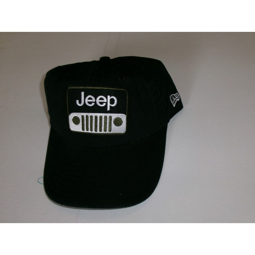 JEEP GRILL NEW ERA HUNTING BEACH 00S Y2K STRAPBACK HAT CAP VINTAGE M2